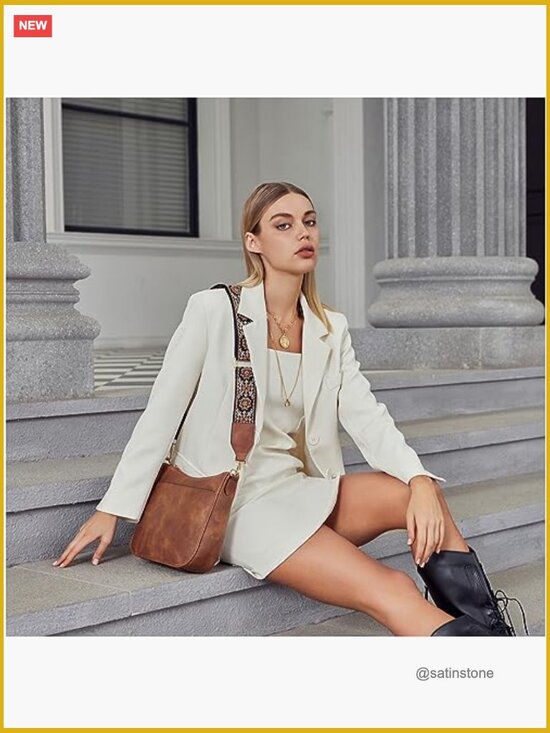 Crossbody Bags for Women Trendy, Vegan Leather Hobo Handbag  Vegan Leather Crossbody Bag Hobo Purse with Wide Adjustable Strap